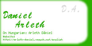 daniel arleth business card